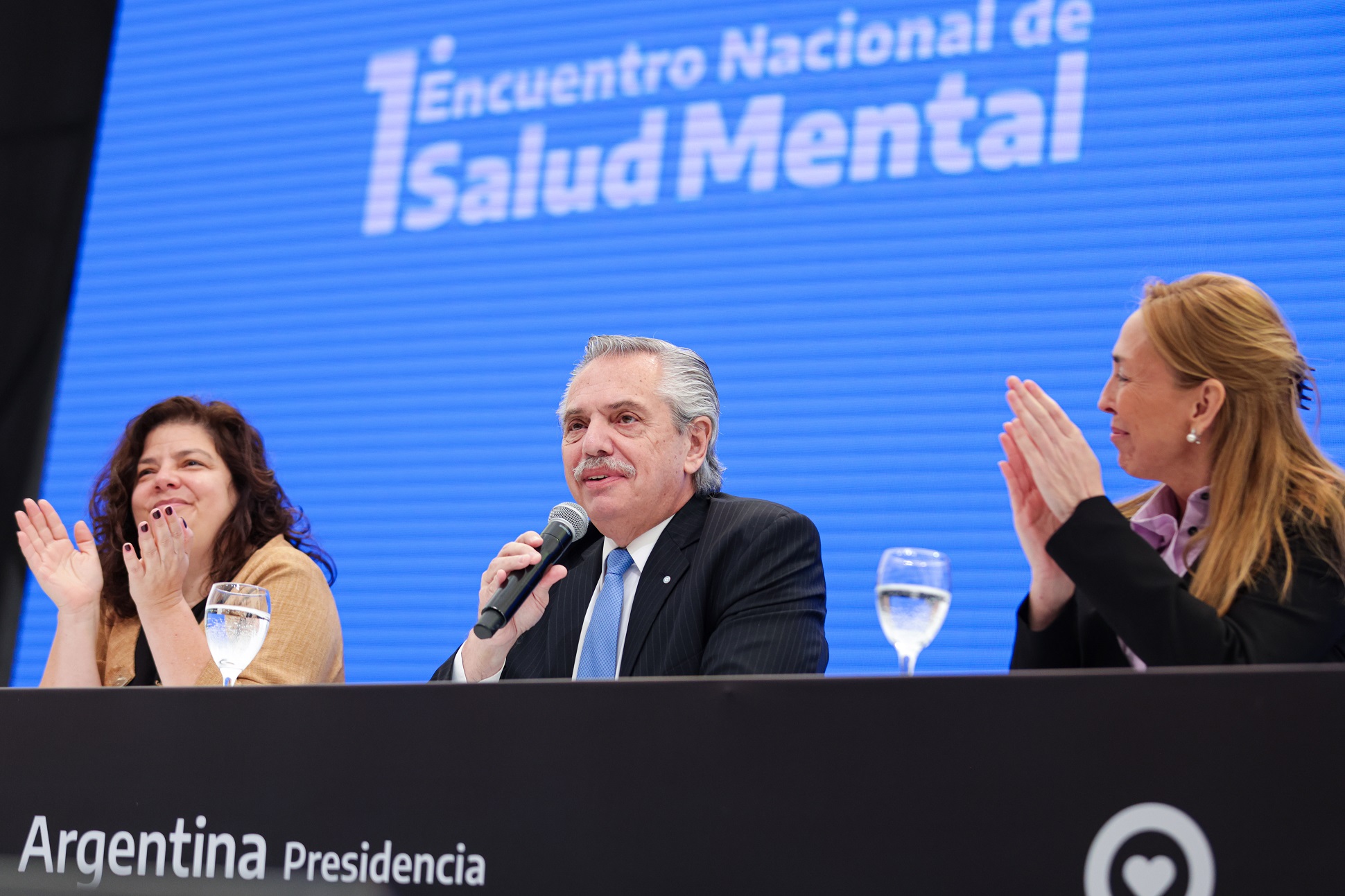 El presidente inauguró en Tecnópolis el Primer Encuentro Nacional de Salud Mental