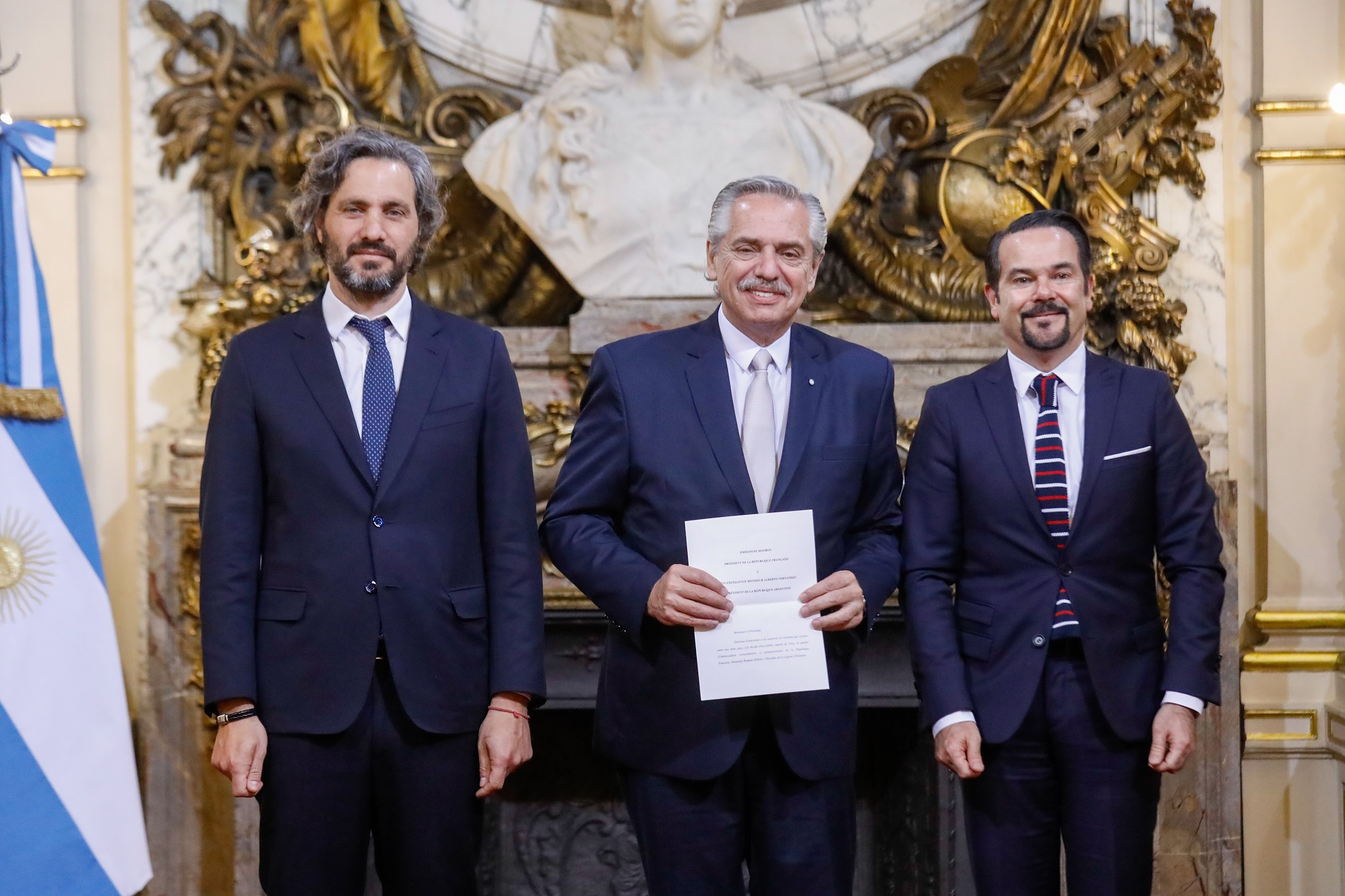 El presidente recibió las cartas credenciales de siete nuevos embajadores