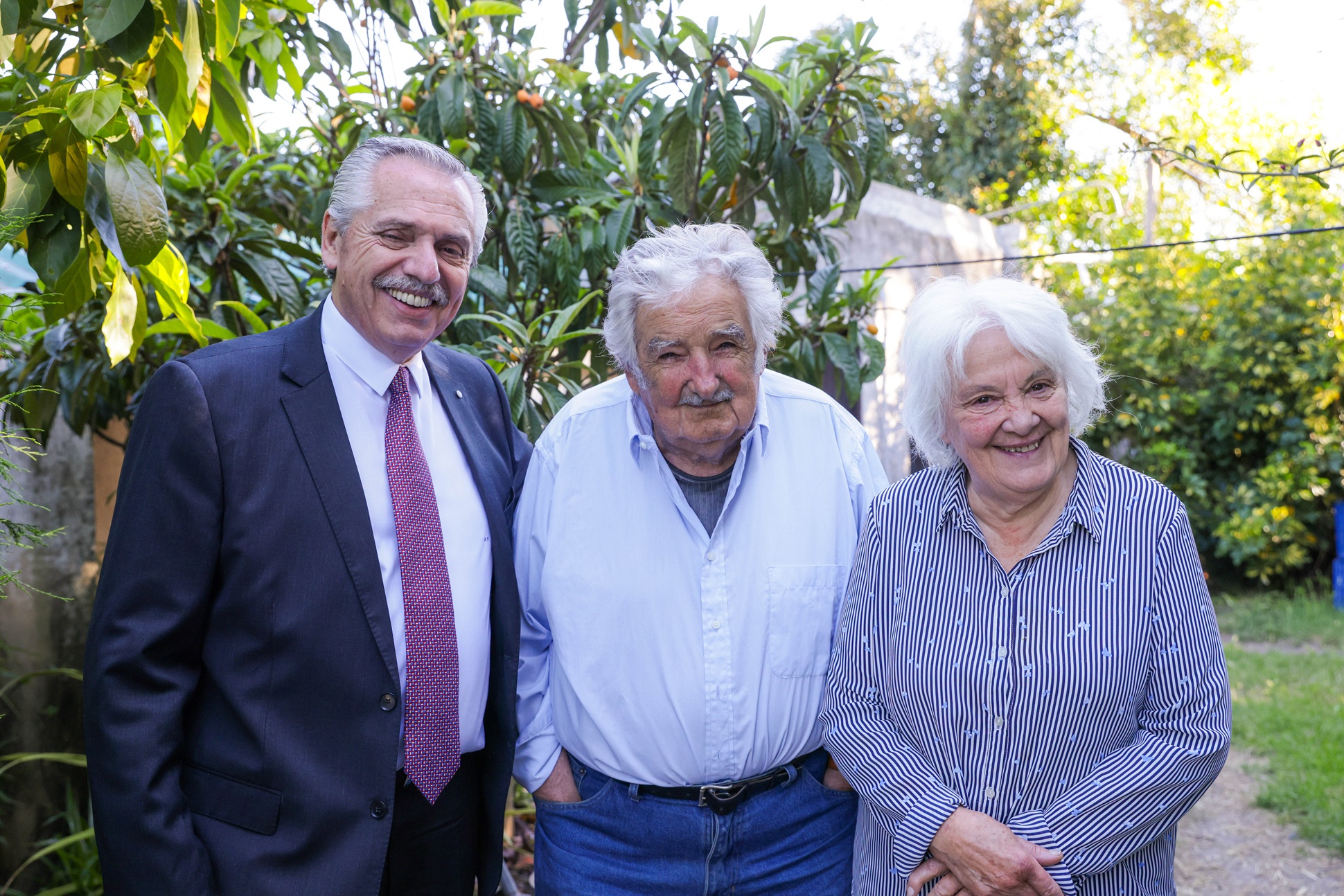 El presidente Alberto Fernández visitó al ex mandatario de Uruguay, José Mujica