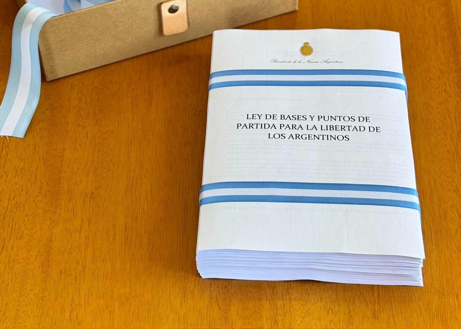 President Javier Milei sent to Congress the Law of Bases and Points of Departure for the Freedom of Argentines