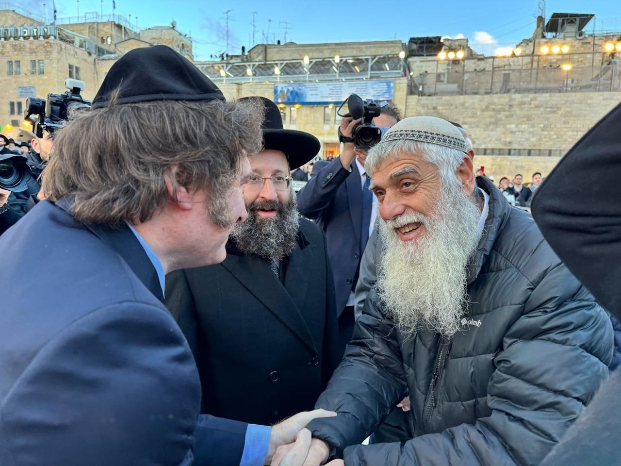 El presidente Javier Milei visitó el Muro de los Lamentos en Jerusalén 