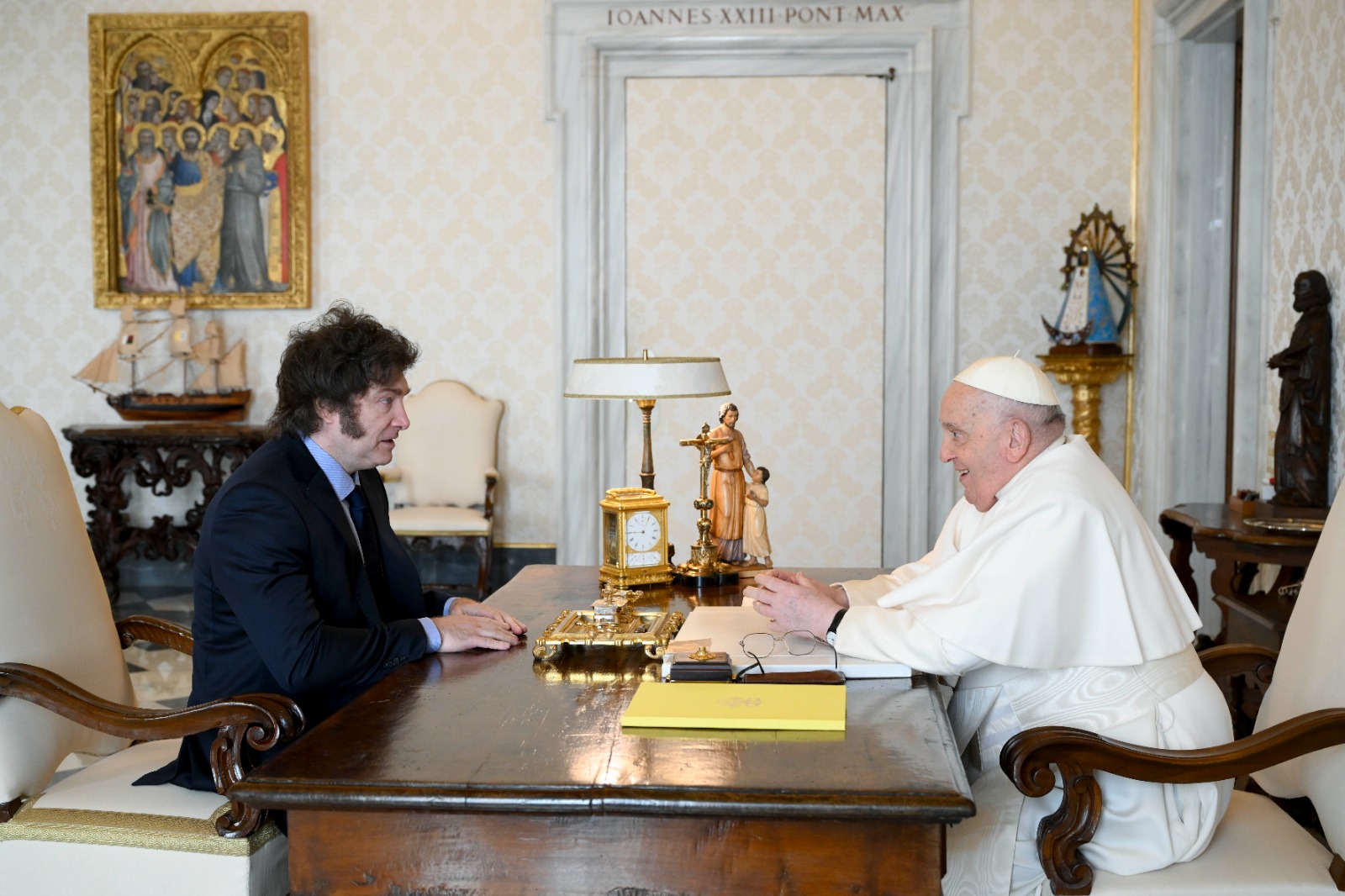 El Presidente Milei mantuvo una reunión con el Papa Francisco