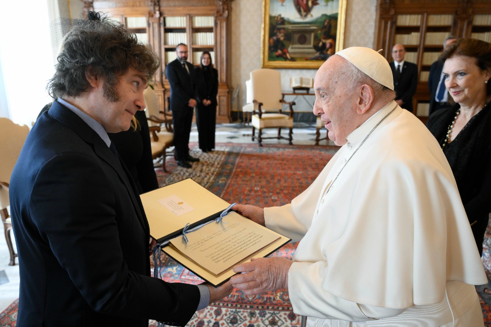 El Presidente Milei mantuvo una reunión con el Papa Francisco