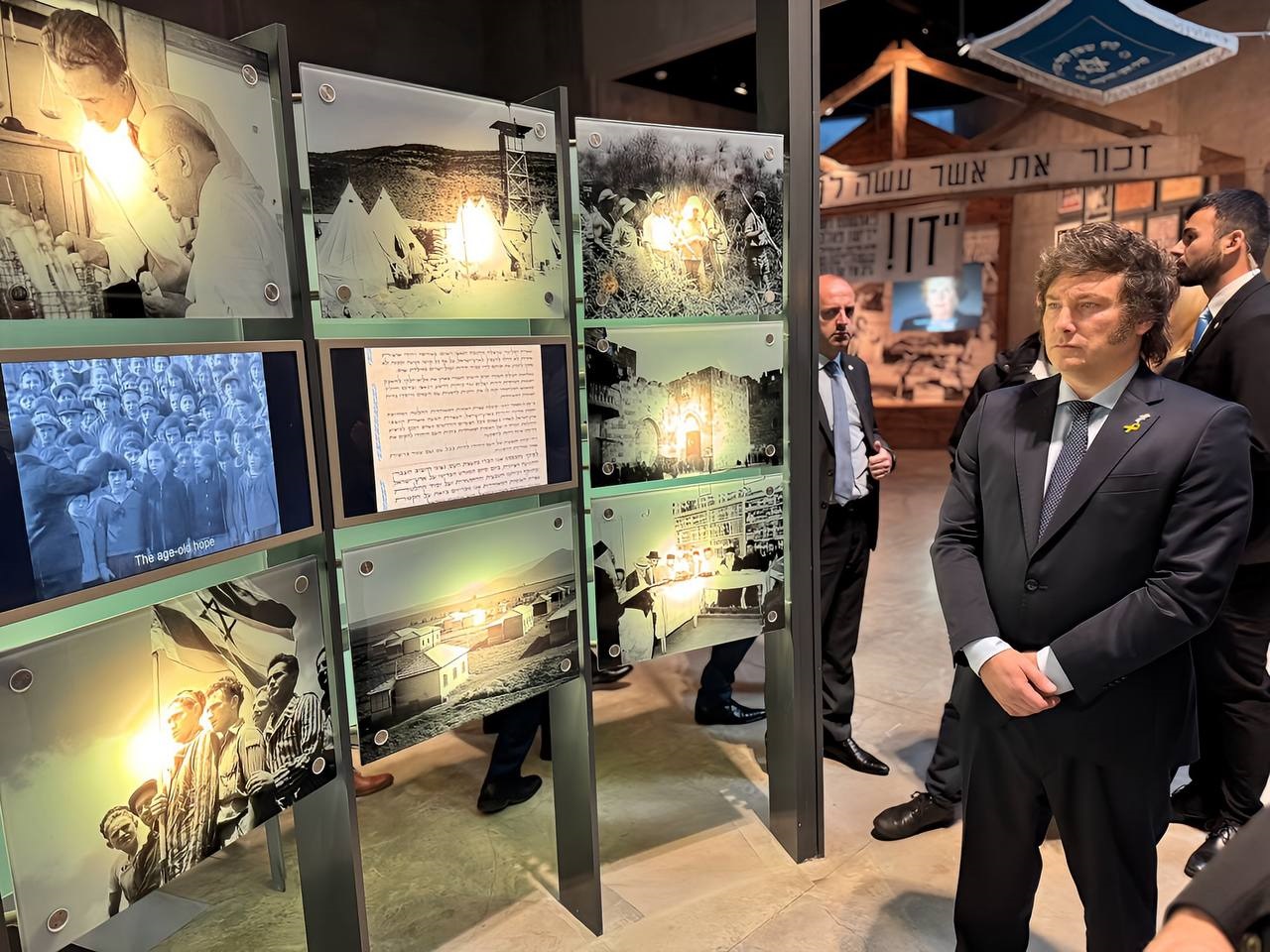 President Javier Milei visited the Holocaust Museum and Keren Kayemet LeIsrael Forest