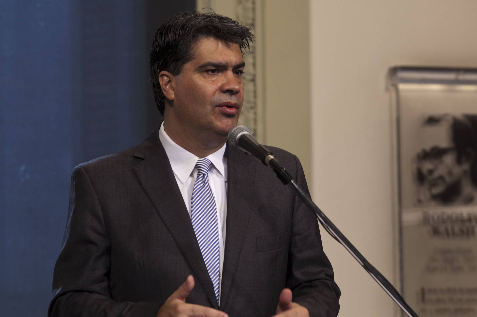 Declaraciones del jefe de Gabinete, en conferencia de prensa, en Casa Rosada.