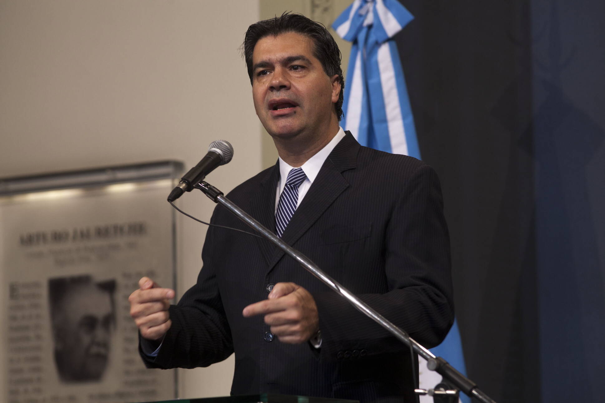 Declaraciones del jefe de Gabinete, en Casa Rosada.