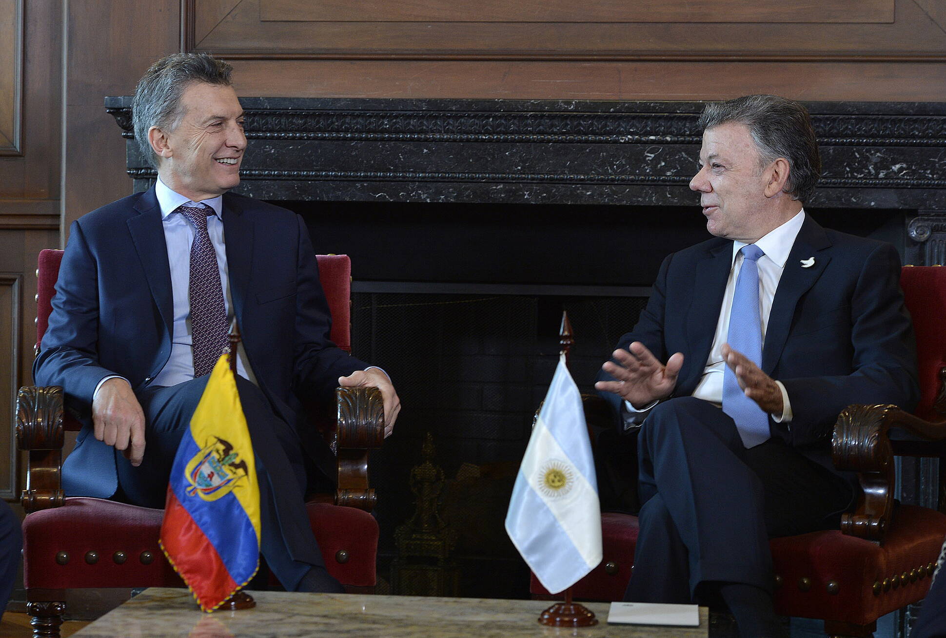 El presidente Macri se reunió con su par colombiano en Bogotá