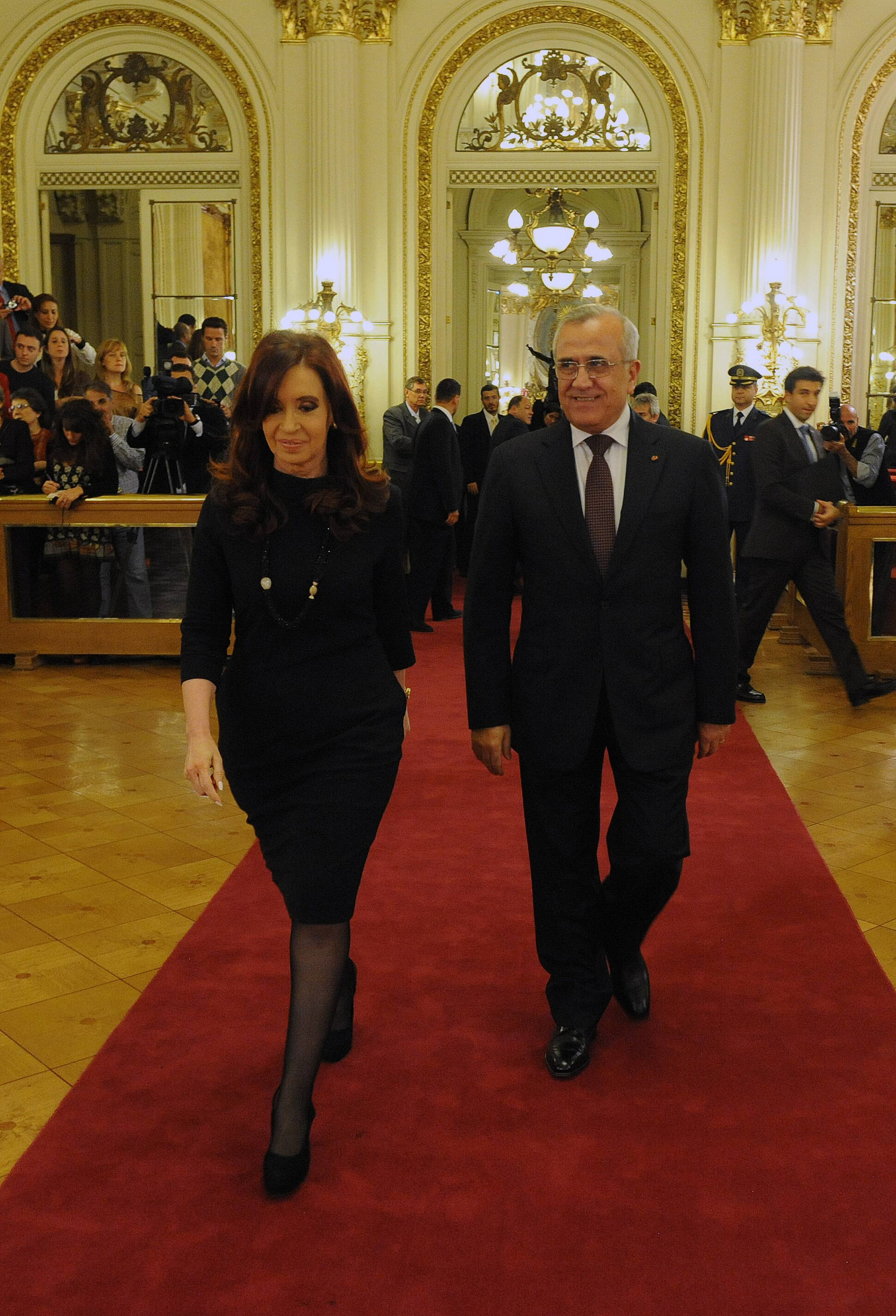 La Presidenta recibió a su par del Líbano en Casa de Gobierno