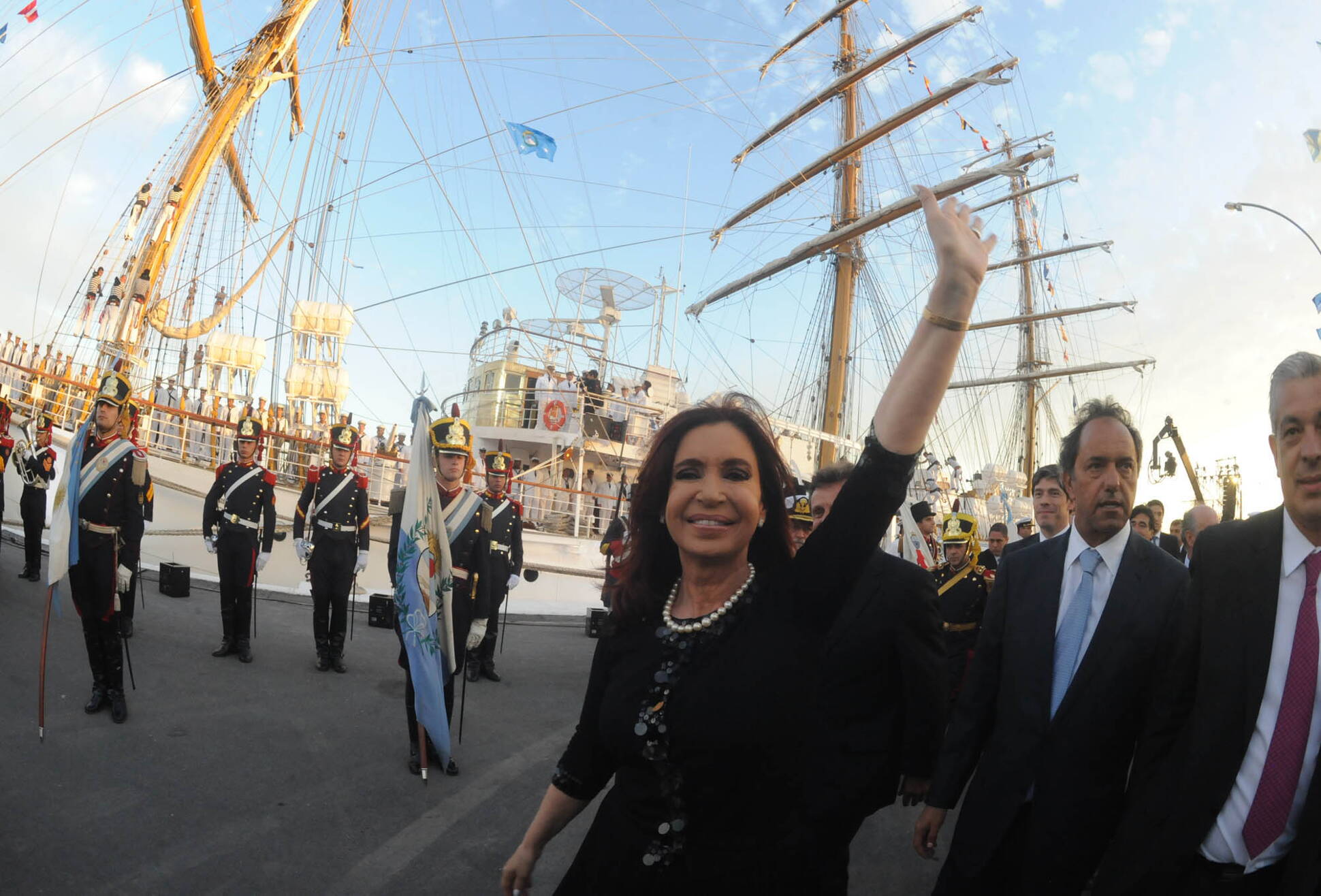 La recuperación de la Fragata Libertad significa “la defensa de los derechos de la Argentina”, afirmó la Presidenta