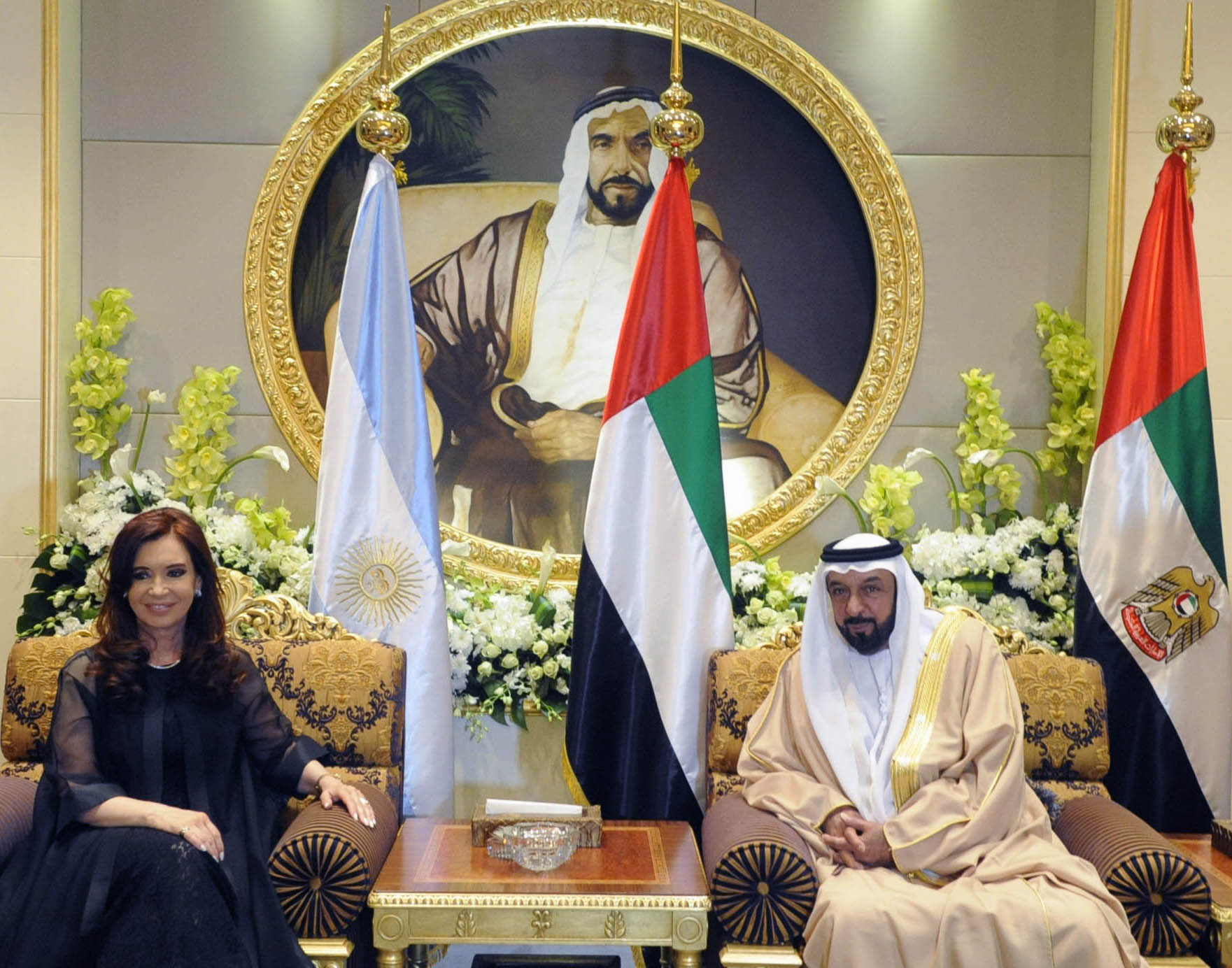 La Presidenta firmó acuerdos bilaterales con su par de Emiratos Árabes