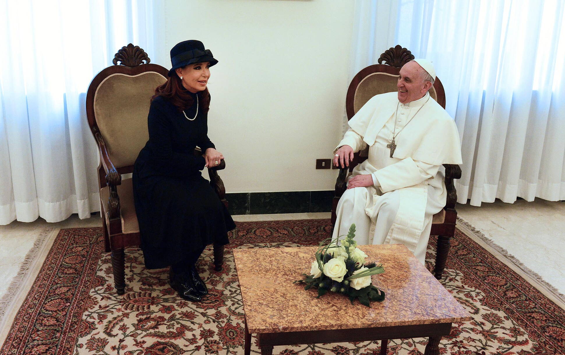 La Presidenta solicitó al Papa su mediación para lograr un diálogo con el Reino Unido