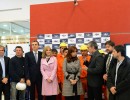 La Presidenta, trabajadores y funcionarios en el Aeropuerto de Ezeiza