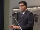 Declaraciones del jefe de Gabinete, en Casa Rosada. 