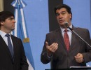 Conferencia de prensa dle jefe de Gabinete y el titular de la Anses, en Casa Rosada.