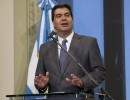 Declaraciones del jefe de Gabinete, en Casa Rosada.