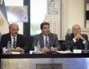 El Jefe de Gabinete, junto a los ministros de Trabajo y de Agricultura, en Casa de Gobierno