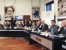 El Jefe de Gabinete, junto a los ministros de Trabajo y de Agricultura, en Casa de Gobierno