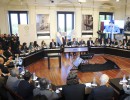 El Jefe de Gabinete, junto a los ministros de Trabajo y de Agricultura, en Casa de Gobierno