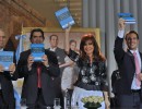 Cristina Fernández, Jorge Capitanich, Julio Alak y Julián Alvarez en el Museo del Bicentenario