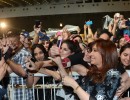 Cristina Fernández saluda al público en el Museo del Bicentenario