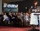 Cristina Fernández encabeza el acto en el Museo del Bicentenario