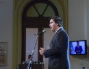 El jefe de Gabinete, Jorge Capitanich, durante su conferencia de prensa, en Casa Rosada.