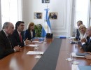 Jorge Capitanich, Oscar Parrilli, Pietro Grasso y las comitivas