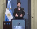 Declaraciones del jefe de Gabinete, en Casa Rosada.