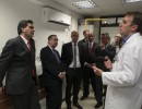 Capitanich, Barañao, Manzur y Urribarri recorren el laboratorio