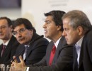 El jefe de Gabinete y el ministro Sileoni, en el Encuentro con rectores de Universidades Nacionales.