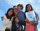 La Presidenta inauguró obras en el 138 aniversario del Lago Argentino, en El Calafate.