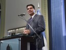 Conferencia de prensa del jefe de Gabinete, en Casa Rosada