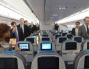 La Presidenta recorre el nuevo AirBus A330-200 de Aerolíneas Argentinas
