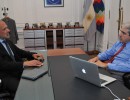 El Jefe de Gabinete recibe al Gobernador de Chubut