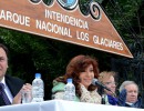 La Presidenta inaugura obras en el Parque Nacional Los Glaciares