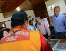 Aníbal Fernández recorrió en helicóptero la zona de Cholila, afectada por el incendio 