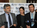 Daniel Filmus, Mariana Matranga y el fiscal Carlos Gonella