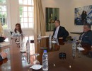 Cristina Fernández con dirigentes de la colectividad armenia