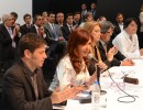 Cristina Fernández en la fábrica de Honda