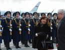 Cristina Fernández arriba a Moscú en Visita oficial