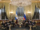 La Presidenta se reunió con su par ruso,Vladimir Putin, en su visita oficial a Rusia.