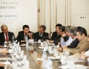Aníbal Fernández, Eduardo de Pedro, Alfredo Scoccimarro, Carlos Zannini e intendentes