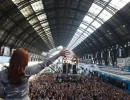 La presidenta encabeza acto de promulgación de ley ferroviaria en Retiro.