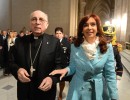 Cristina Fernández y monseñor Radrizzani