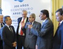 Aníbal Fernández y Sergio Urribarri en Casa de Gobierno