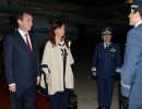 Cristina Fernández arriba a Mendoza