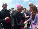 La Presidenta llegó a Roma, donde se reunirá con el Papa