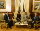 Cristina Fernández, Sergio Casas, Luis Beder Herrera y Néstor Bosetti.