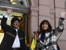 Cristina Fernández y Evo Morales en Casa Rosada