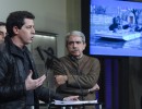 Aníbal Fernández y Eduardo de Pedro en conferencia de prensa